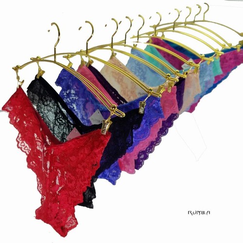 Cross-border lace G-string women's lace breathable low-rise women's triangle underwear long-term supply multi-color