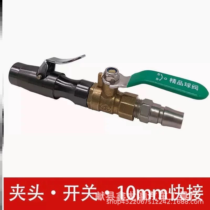 Tire Inflation Nozzle Copper Self-Locking Car Air Pressure Gauge Inflator Tire Pressure Gauge Inflator Nozzle Inflation Tube