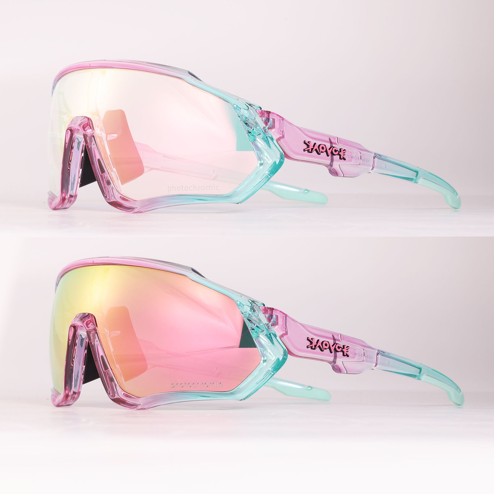 Gafas de Ciclismo Fotocromáticas Deportivas de TR90 A Prueba de Viento para Ciclismo de Montaña y Carretera