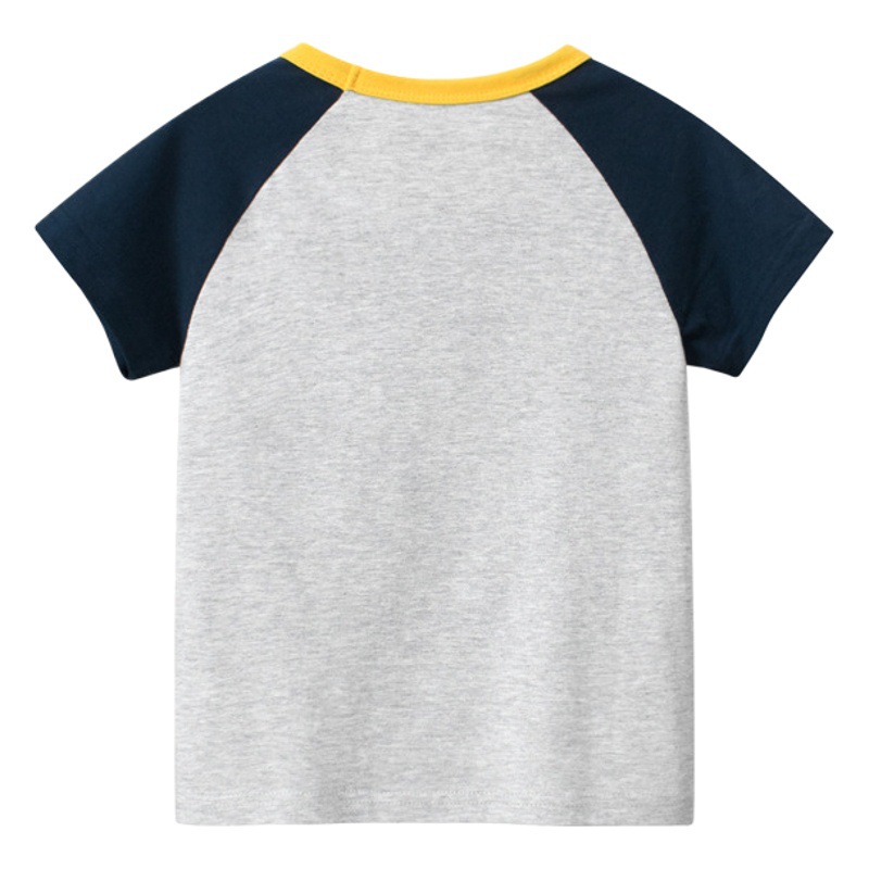 27 niños ropa para niños novedad de verano 2025 k-estilo niños Camiseta de manga corta ropa de bebé camisa de fondo dropshipping