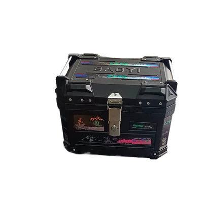 General motorcycle tail box electric Motorcycle trunk - 47l-reflective-sticker-lining