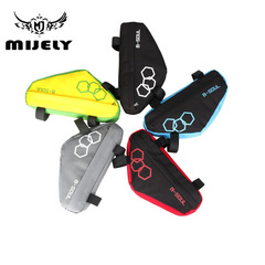Mountain bike hard shell triangle pack, road bike tool bag, front bar pack, handlebar bag, cycling gear accessories