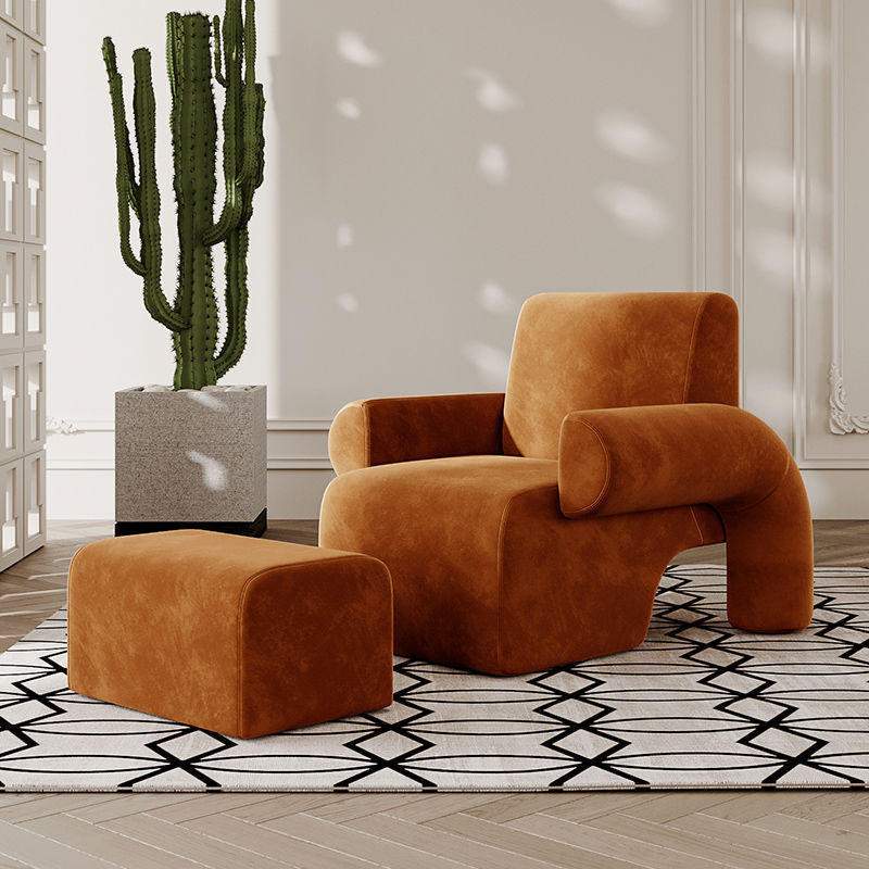 French-Style Home Living Room Small Apartment Single Sofa Chair Bedroom Trendy Lazy Lounge Chair Designer Single Chair French-Style Home Living Room Small Apartment Single Sofa Chair Bedroom Trendy Lazy Lounge Chair Designer Single Chair