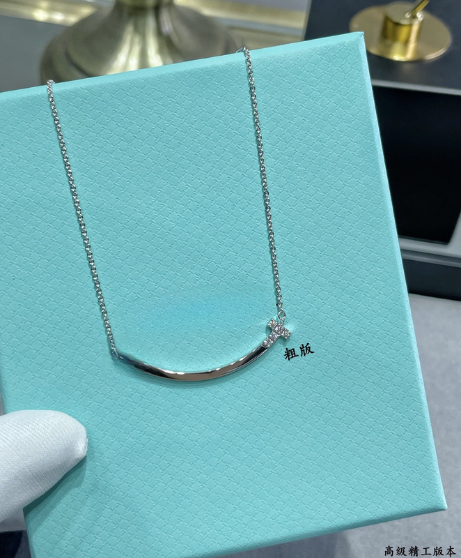 v ゴールドハイバージョンスマイルフルダイヤモンドネックレスセイコー厚メッキ 18K ローズゴールドスマイリーフェイス光沢のあるネックレス工場直販|undefined