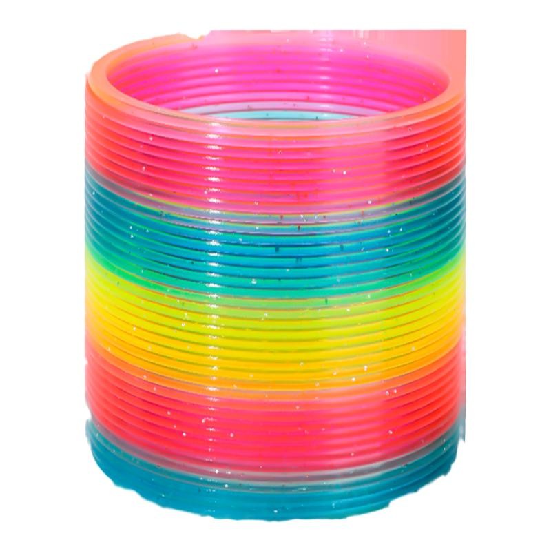 Anillo mágico del arco iris colorido anillo de primavera creativo profesional plegable anillo de primavera niños y niñas niños juguetes educativos