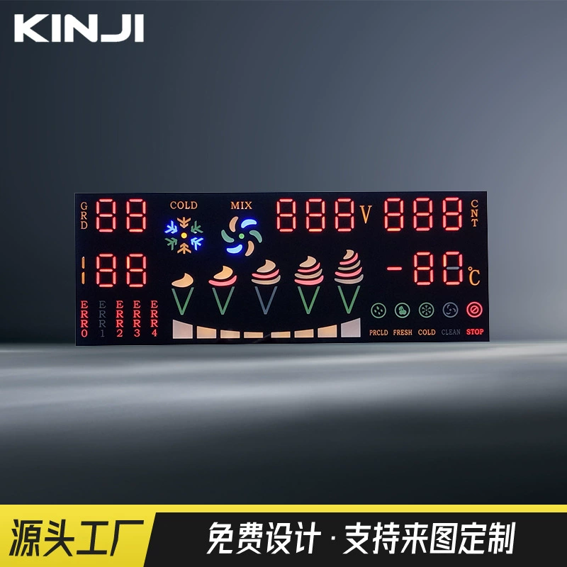 Прямые поставки от производителя: цифровой LED-дисплей для мороженицы, высокая яркость, полноцветный, с общим катодом/общим анодом, индивидуальная настройка цифрового экрана.