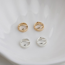 14K����ɫ�ǿհ�A����Ȧ �U�����ǿ���ñ������� diy�ֹ��Ʒ