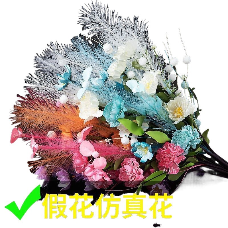 フレンチチューリップひまわり造花保湿造花装飾写真小道具手持ち花|undefined
