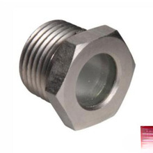 耐高温耐高压螺纹式视液镜碳钢不锈钢玻璃钢件高温烧结油标油镜