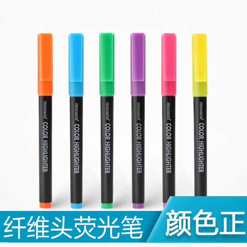 South Korea Monami Color Highlight Fluorescence Pen Set 06007