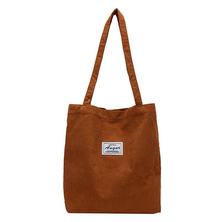 Bolso Tote de Pana para Mujer, Estilo Urbano Simple, Nueva Moda Primavera 2023, Gran Capacidad, Bolso de Hombro, Bolso Bandolera