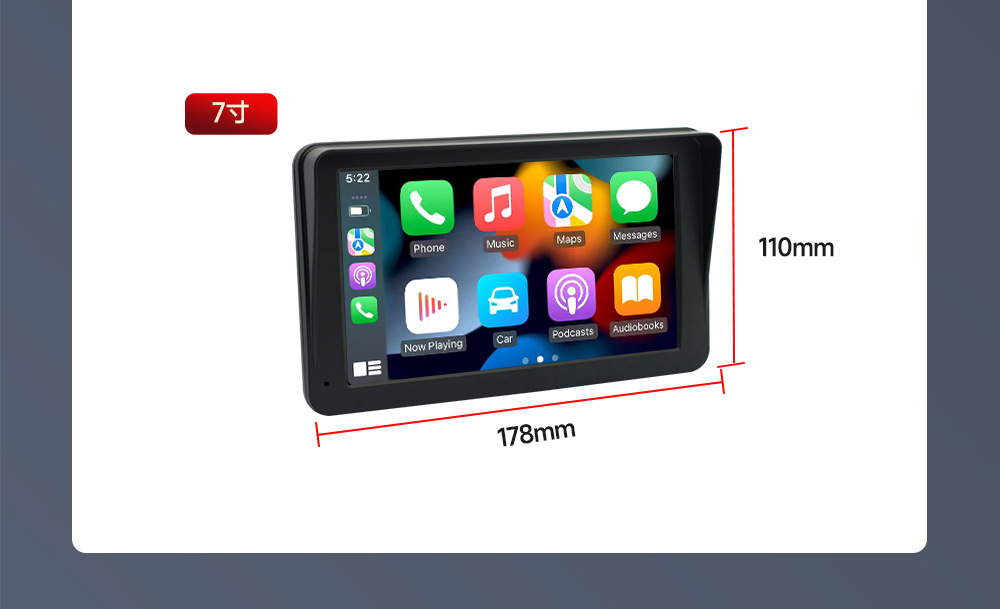 Hot Selling 7inch Car Navigation Portable Wireless Carplay Car Mp5 Player Pnd Car Navigation