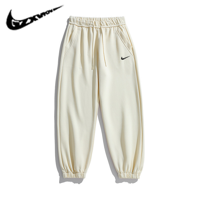Cross-Border 2026 Spring and Autumn New American-Style Casual Trendy Sports Pants Men's Jogger Wide-Leg Couple Knit Pants Women's Cross-Border 2026 Spring and Autumn New American-Style Casual Trendy Sports Pants Men's Jogger Wide-Leg Couple Knit Pants Women's
