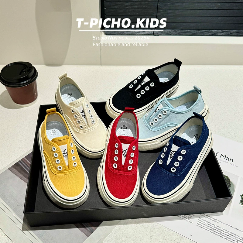 Детская обувь на холсте Весна и Осень 2025 Новый набор для девочек