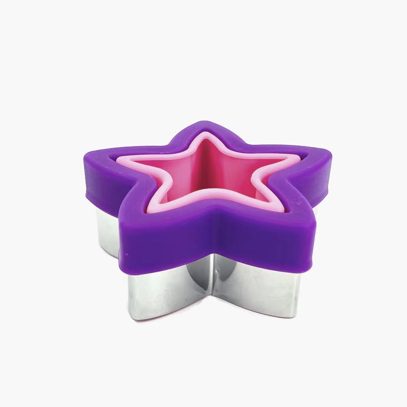 별 5 개 (보라색 + 가루)