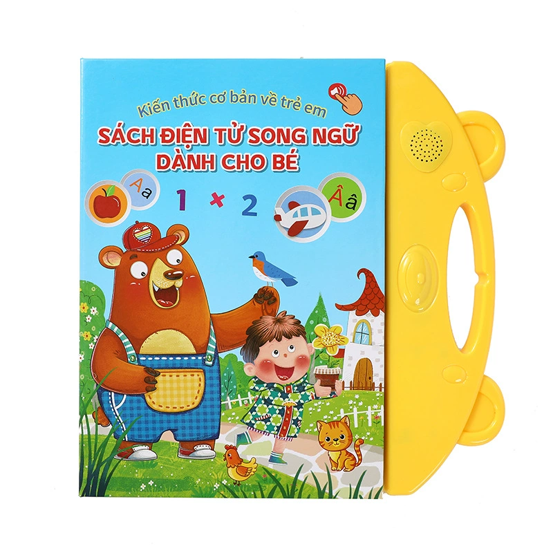 Трансграничная вьетнамско-английская двуязычная электронная книга сказок, детская аудиокнига для чтения пальцами, развивающая обучающая игрушка