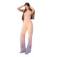 Y25ST057 European and American style 2025 spring and summer fashion skin-friendly tender powder solid color short sleeve top pants casual suit women