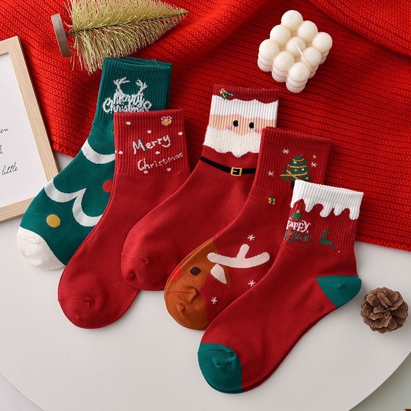 クリスマスの靴下の子供のストッキングの秋の冬の赤い本命年の靴下のカップルのクリスマスのプレゼントのストッキングの卸売り|undefined