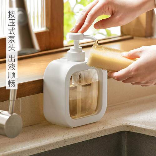 Transparent refillable pressurized bathroom shower gel hand soap refill bottle plastic visible cream refill empty bottle
