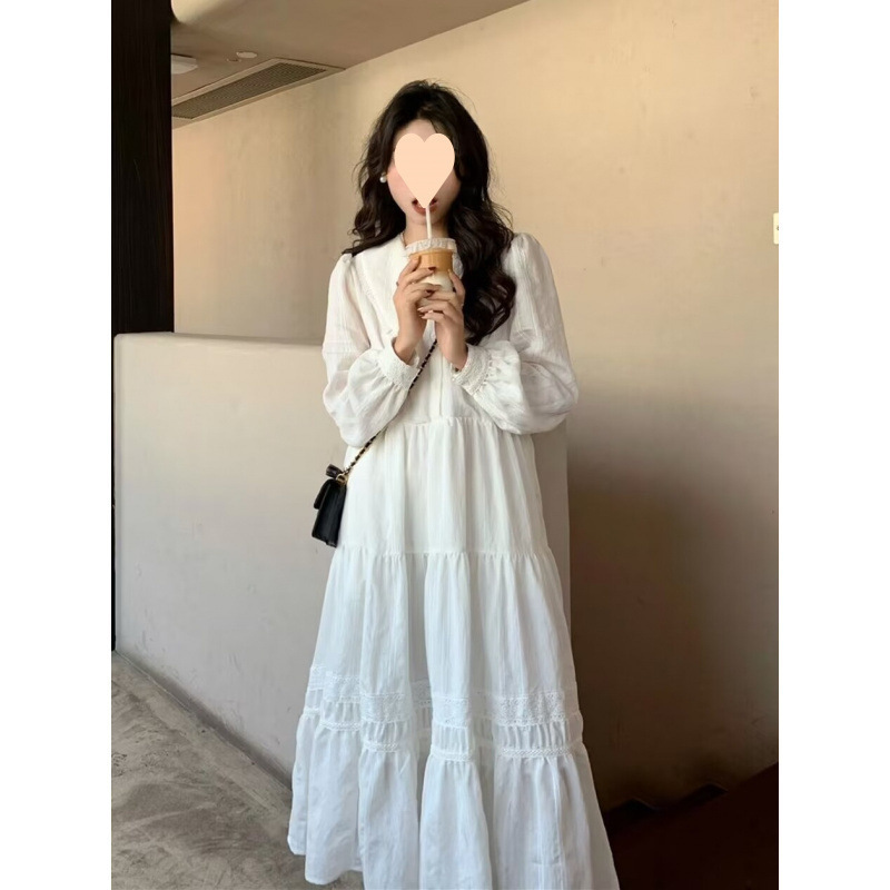 French-Style New College-Style Doll Collar Over-The-Knee Dress for Female Students, Waist-Cinching, Slimming, Long-Sleeved Princess Dress, Mid-Length French-Style New College-Style Doll Collar Over-The-Knee Dress for Female Students, Waist-Cinching, Slimming, Long-Sleeved Princess Dress, Mid-Length