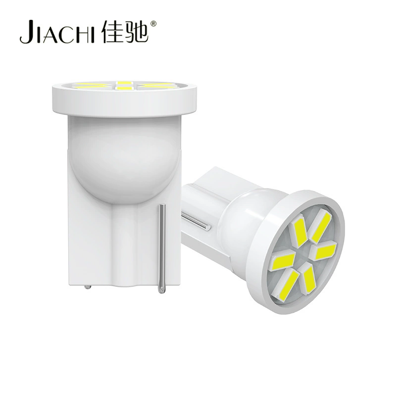 Светодиодный индикатор ширины автомобиля T10 3014 6SMD автомобильная лампа освещения номерного знака W5W дверной боковой свет лампа для чтения потолочный светильник