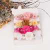 Cute universal children's fresh elastic nylon headband, European style, flowered, simple and elegant design