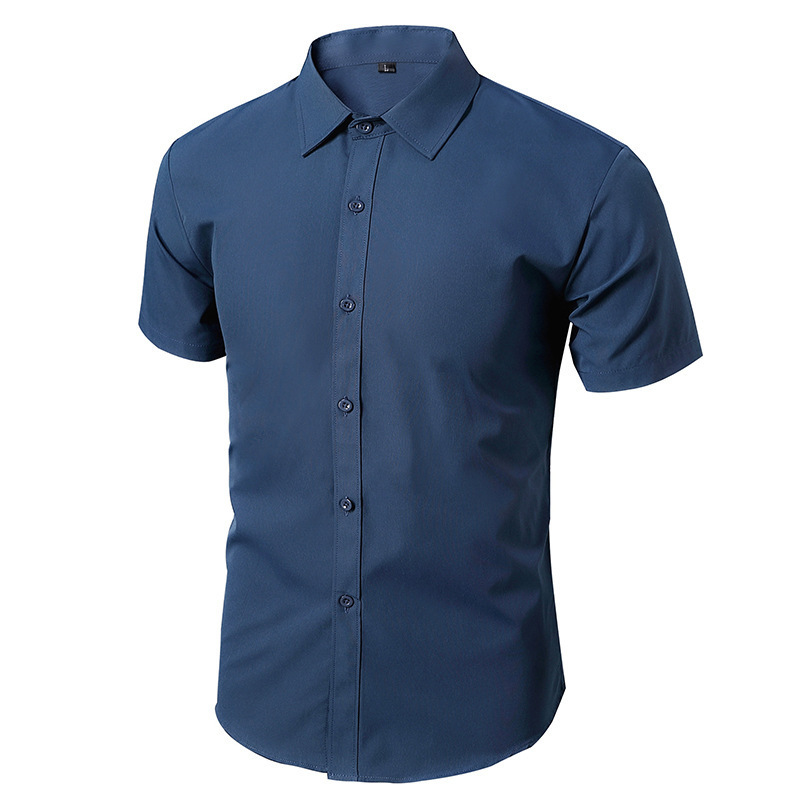 Camisa blanca de manga larga para hombres sin planchar ropa formal de negocios Delgado estilo coreano trabajo profesional camisa de traje casual blanca para hombres