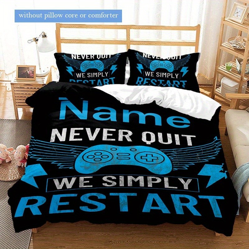 Impresión digital transfronteriza abrasión edredón juego de deportes electrónicos kits textiles suaves pro-piel TEMU / JIT