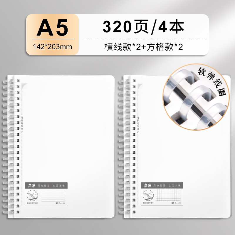 19_A5 수평 광장 4 이 팩 업그레이드 소프트 코일