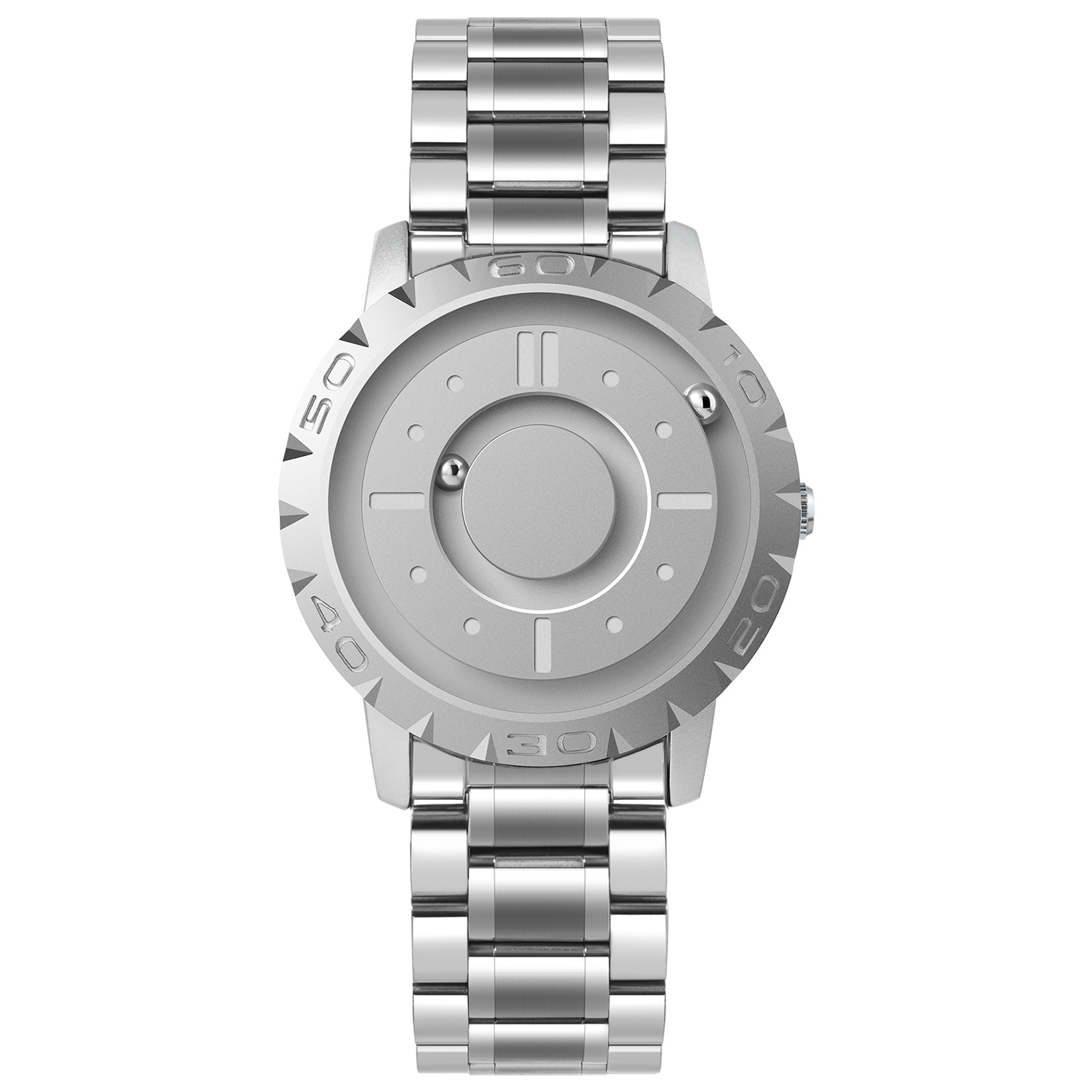 EUTOUR磁力滚珠男士个性创意手表潮黑科技炫酷概念无边框设计手表详情5