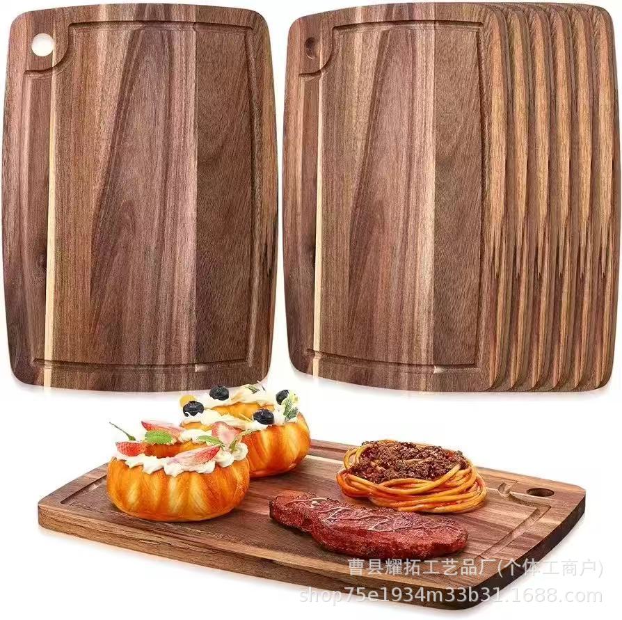 现代简约木制熟食砧板木质家用厨房切菜板实木水果零食点心托盘