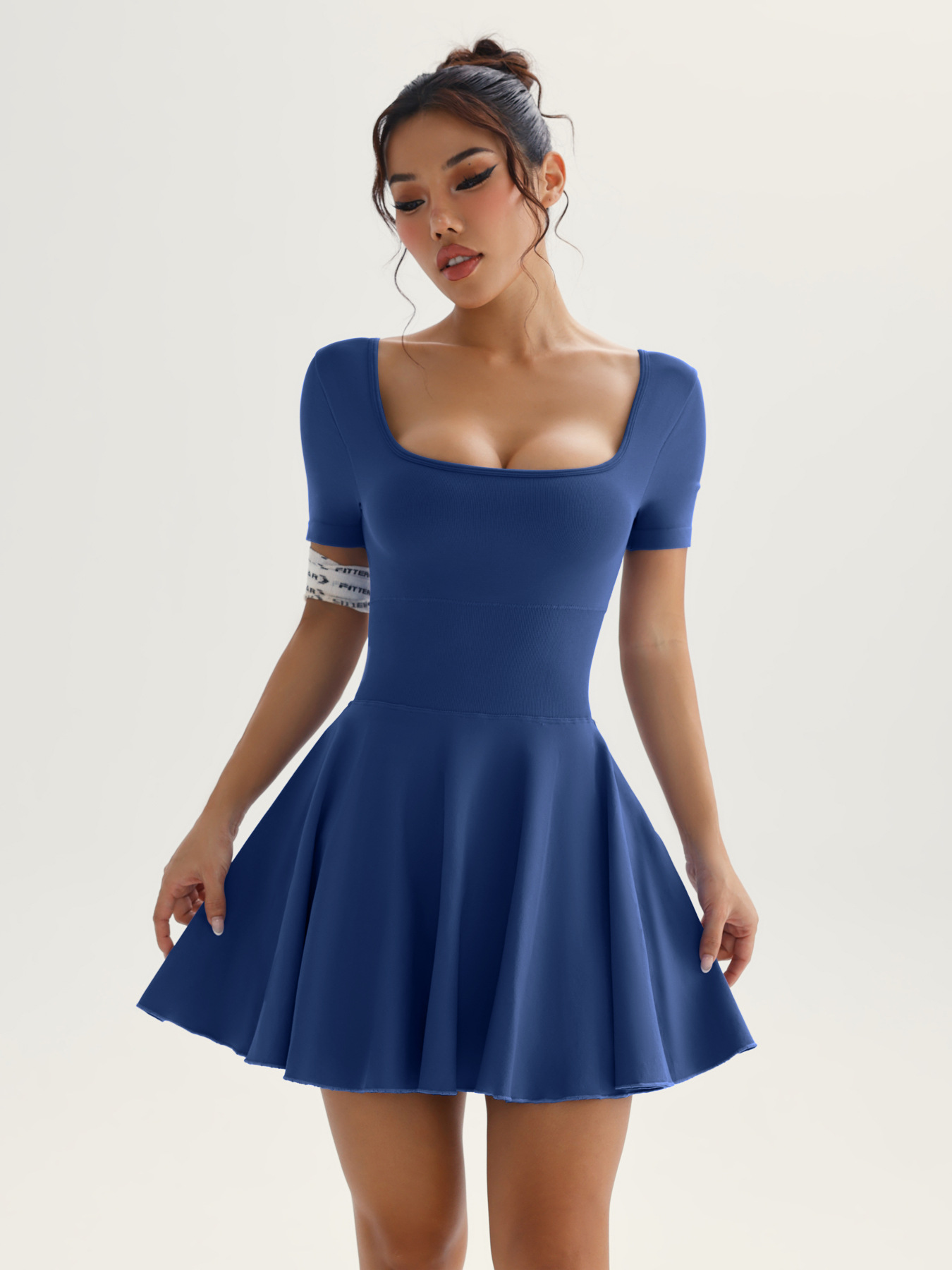 New Clothes Cross-border Sexy Back Golf Tennis Skirt Onesie Running Sports Anti-light Yoga Fitness Skirt_ecoleips.com