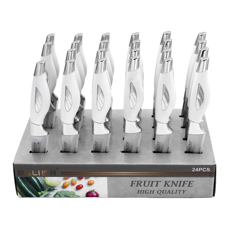 Mango de pájaro acero inoxidable cocina para el hogar pintura en aerosol caja de exhibición juego de cuchillos juego de regalo cuchillo fábrica spot al por mayor