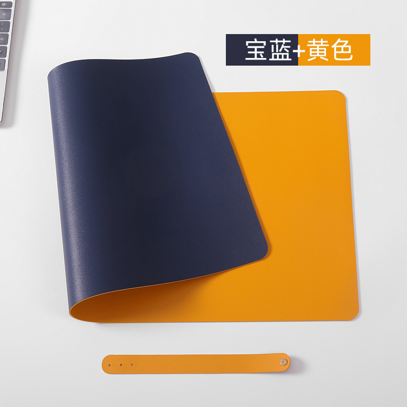 Alfombrilla de ratón de cuero grande impermeable para oficina