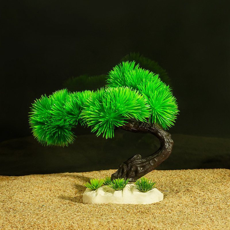 Bienvenido pino, agua, césped, paisajismo, pecera decorativa, simulación de plástico, plantas acuáticas, árboles falsos, plantas acuáticas falsas, fabricantes de fuentes de plantas de simulación