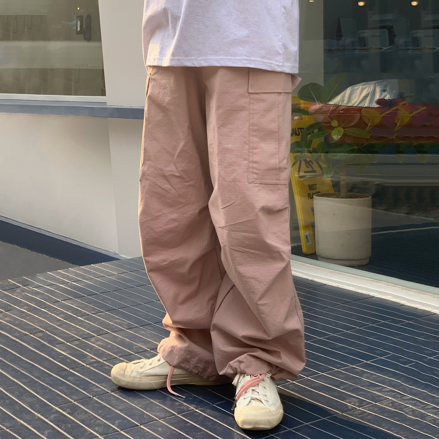 Weite Freizeithose Für Herren Koreanischer Stil Sommer Workwear_voghion.com