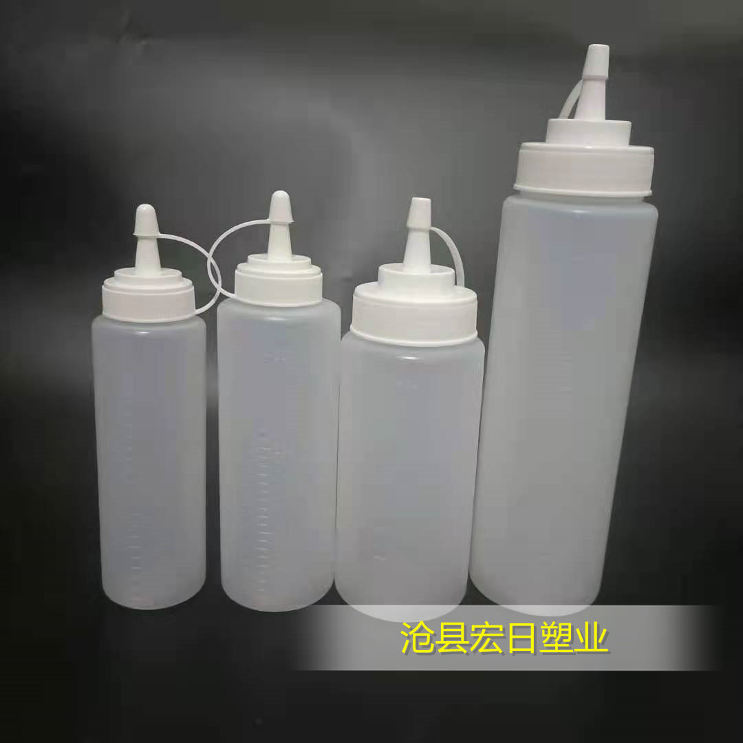 厂家生产塑料挤酱瓶 尖嘴瓶  食品级塑料果酱瓶