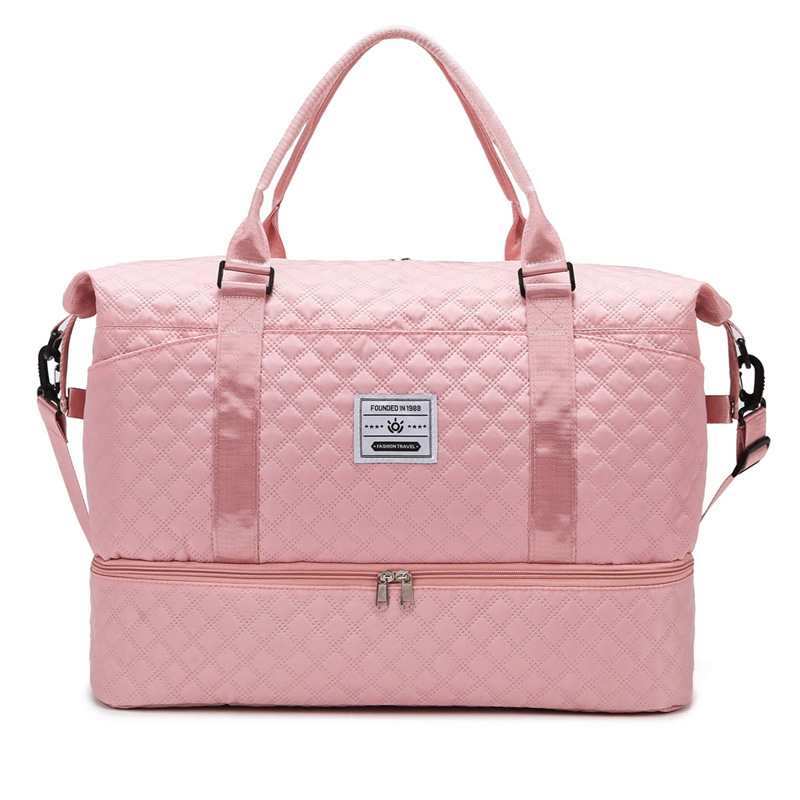 Bolsa de viaje de gran capacidad para viajes cortos, expandible, separación seca y húmeda, bolsa de natación, bolsa de ejercicio, bolsa de mano para viajes de negocios