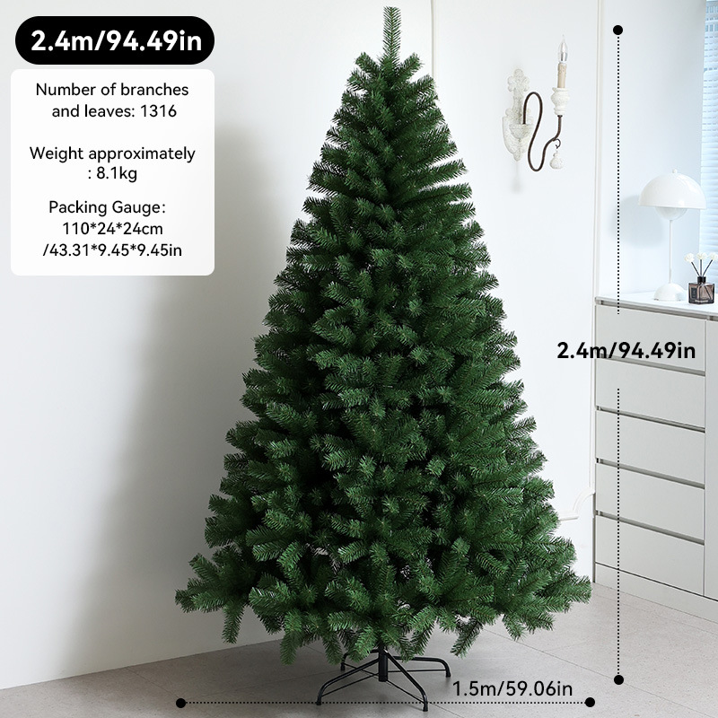 Transfronterizos PVC gran árbol de Navidad cifrado luminoso árbol de Navidad decoración decoración de Navidad al por mayor en stock