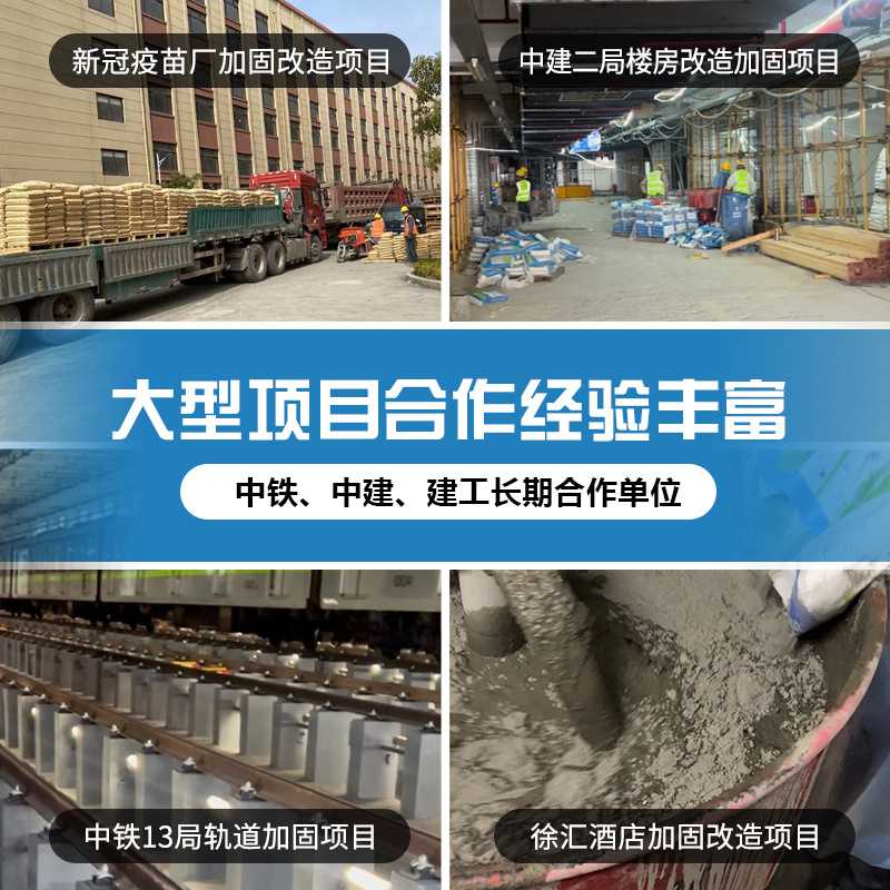 Fast-Setting Concrete Reinforcement, Early Strength, High Strength, Non-Shrinking Cement-Based Self-Leveling Rapid-Setting Secondary Grouting Material