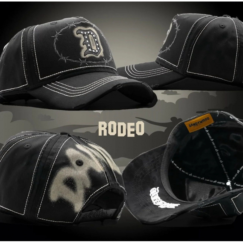 Tendencia transfronteriza hip hop Dandy Dandy sombrero con letras de diamante sombrero de pato doblado a lo largo del sombrero de béisbol image 59