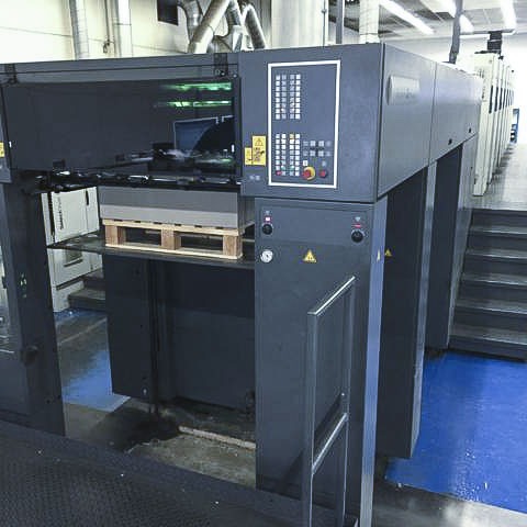 罗兰印刷机 R707+L HiPrint UV对开七色印刷机加长过油二手印刷机
