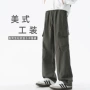保暖冬季加厚口袋伞兵裤