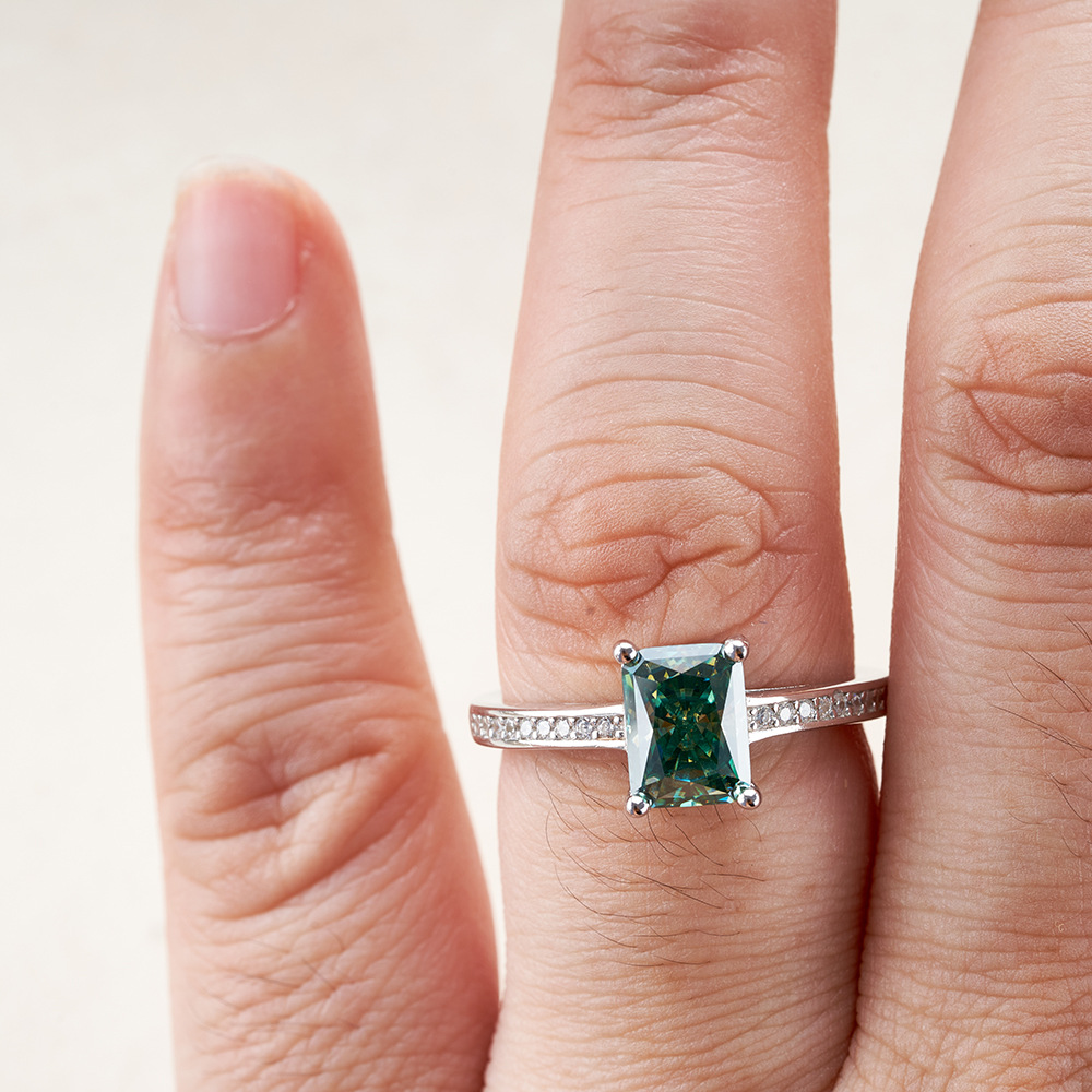 Azul y verde 2 quilates