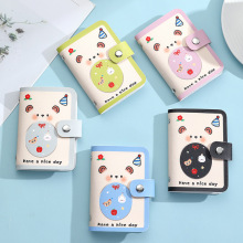 外贸热销卡通卡包女可爱印花透明页证件包多卡位按扣卡夹一件代发