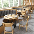 西餐厅沙发主题餐厅咖啡厅甜品店卡座烧烤火锅店饭店食堂桌椅组合