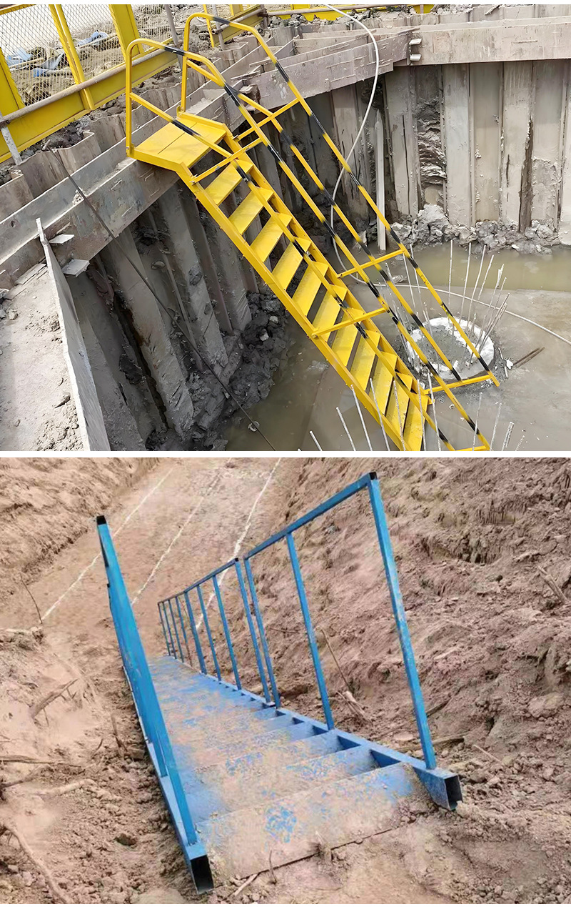 钢爬梯护笼爬梯 电力检修爬梯消防直梯厂房外墙建筑爬梯设备爬梯-阿里巴巴