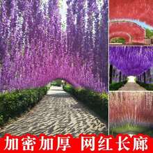 批发仿真紫藤花仿真花紫藤豆花塑料花绢花网红吊顶长廊婚庆装饰