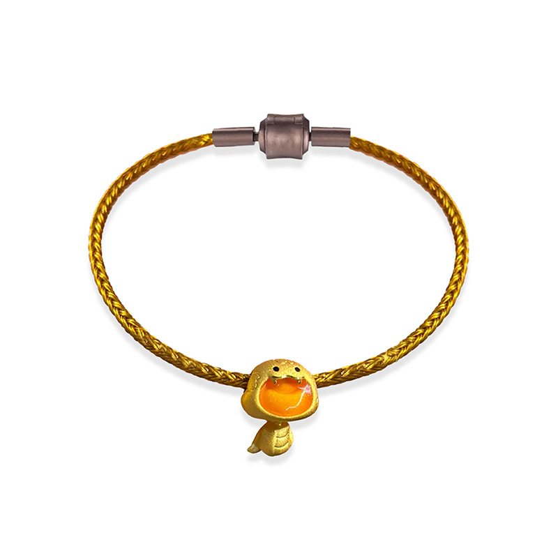 Yuanbao 뱀 팔찌 + 인증서 + 카운터 포장