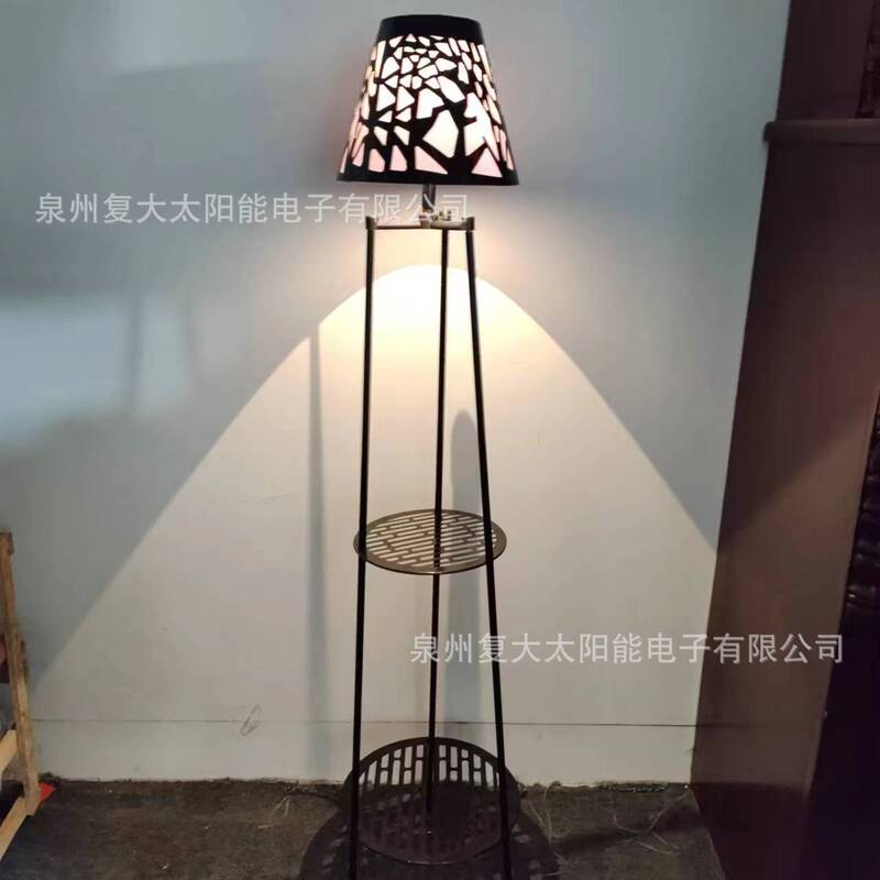 New Product Creative Solar Balcony Lamp Flower Pot Lamp Flower Stand Lamp Intelligent Light Control Retractable Folding Villa